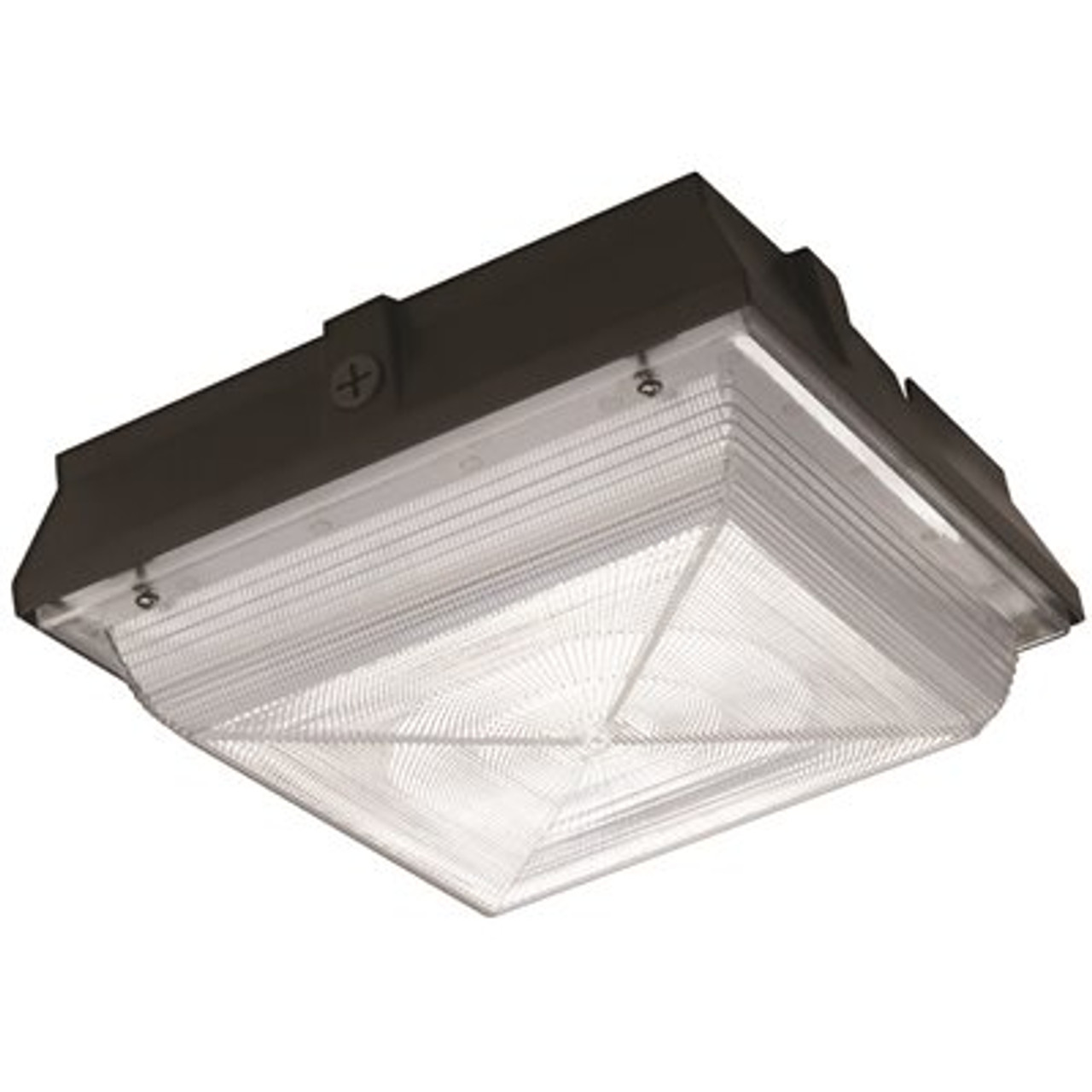 Commercial Electric 150-Watt Equivalent Integrated Led Outdoor Security Light, 2200 Lumens, Canopy Light And Area Light