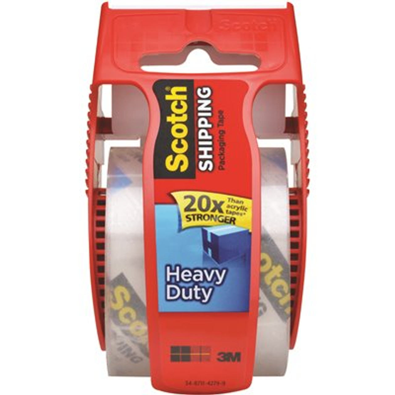 3M Scotch 1.88 In. W X 22.2 Yds. Heavy Duty Shipping Packaging Tape With Dispenser (12-Case)