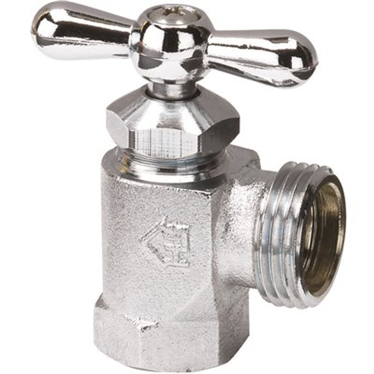 Everbilt 1/2 In. Fip X Mht Chrome-Plated Brass Washing Machine Valve