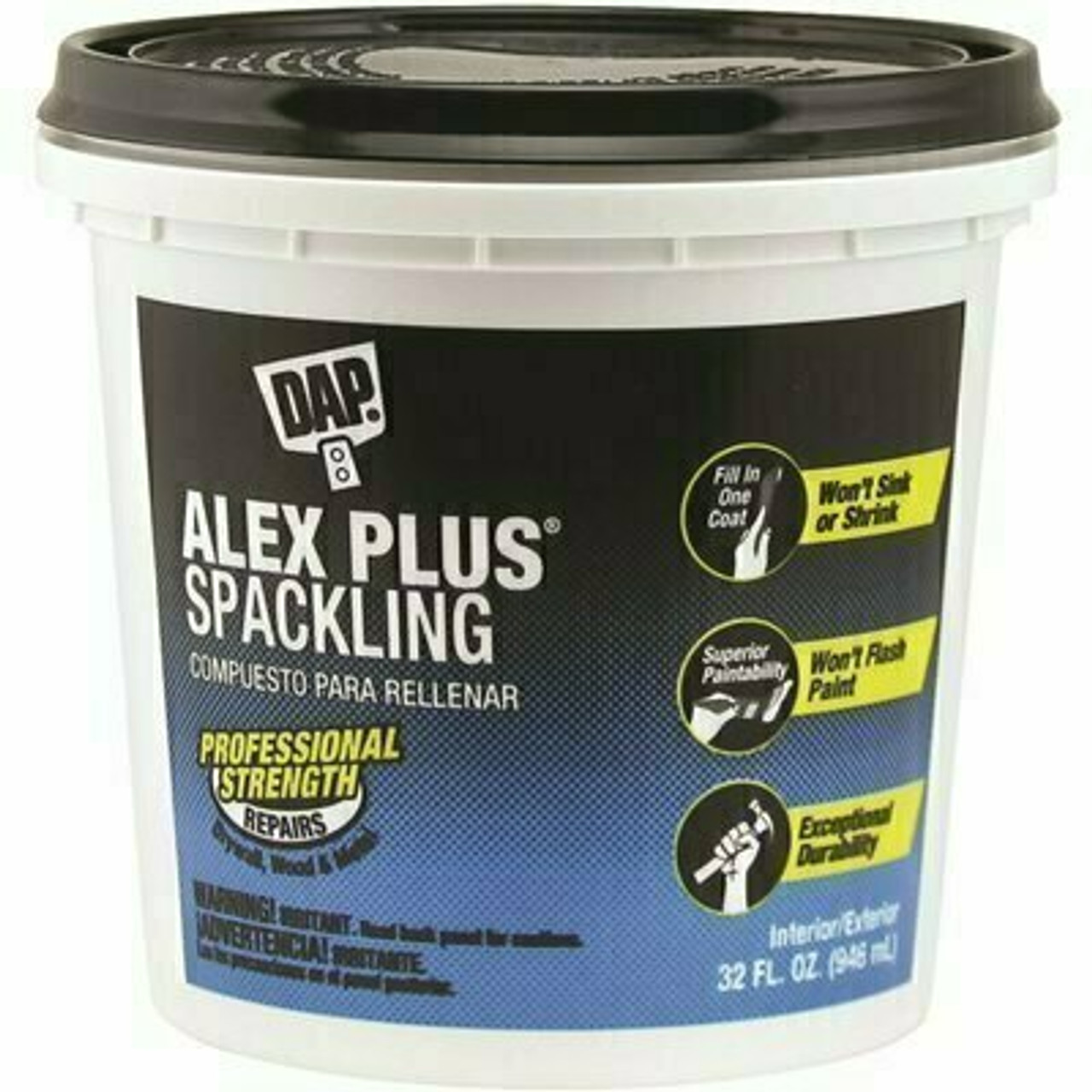 Dap Alex Plus 32 Oz. High Performance Spackling Paste (8-Pack)