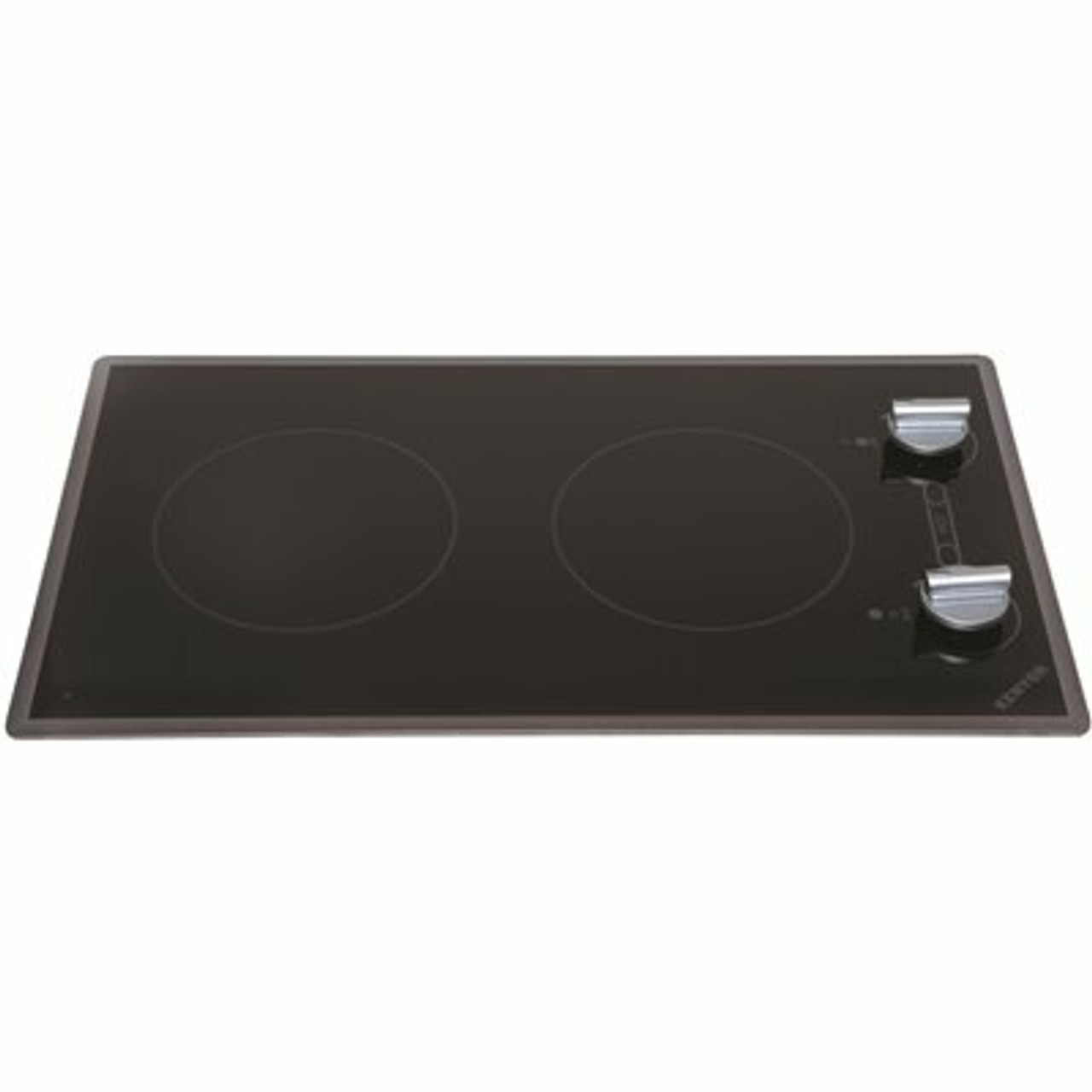 Kenyon Cortez Series 12 In. Radiant Electric Cooktop In Black With 2 Elements Knob Control 120-Volt