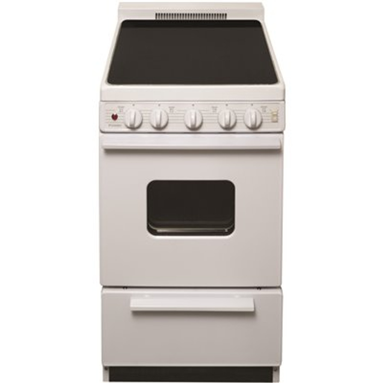 Premier 20 In. 2.42 Cu. Ft. Freestanding Smooth Top Electric Range In White