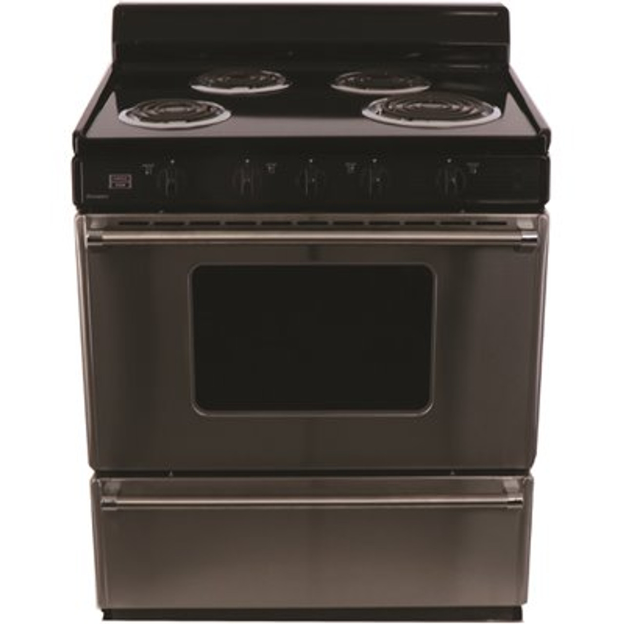 Premier 30 In. 3.91 Cu. Ft. Coil Electric Range In. Stainless Steel 4-Burner Power Cord Sold Separately