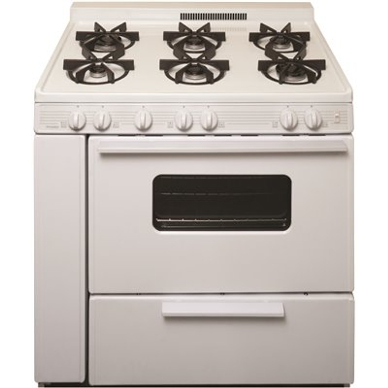 Premier 36 In. 3.91 Cu. Ft. Gas Range With Sealed Burners In White