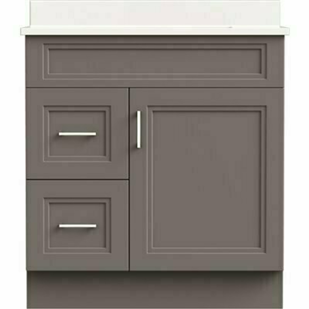 Magickwoods Marlow 30 In. W X 21 In. D Bath Vanity Cabinet Only In Gray Slate With Left Hand Side Drawers