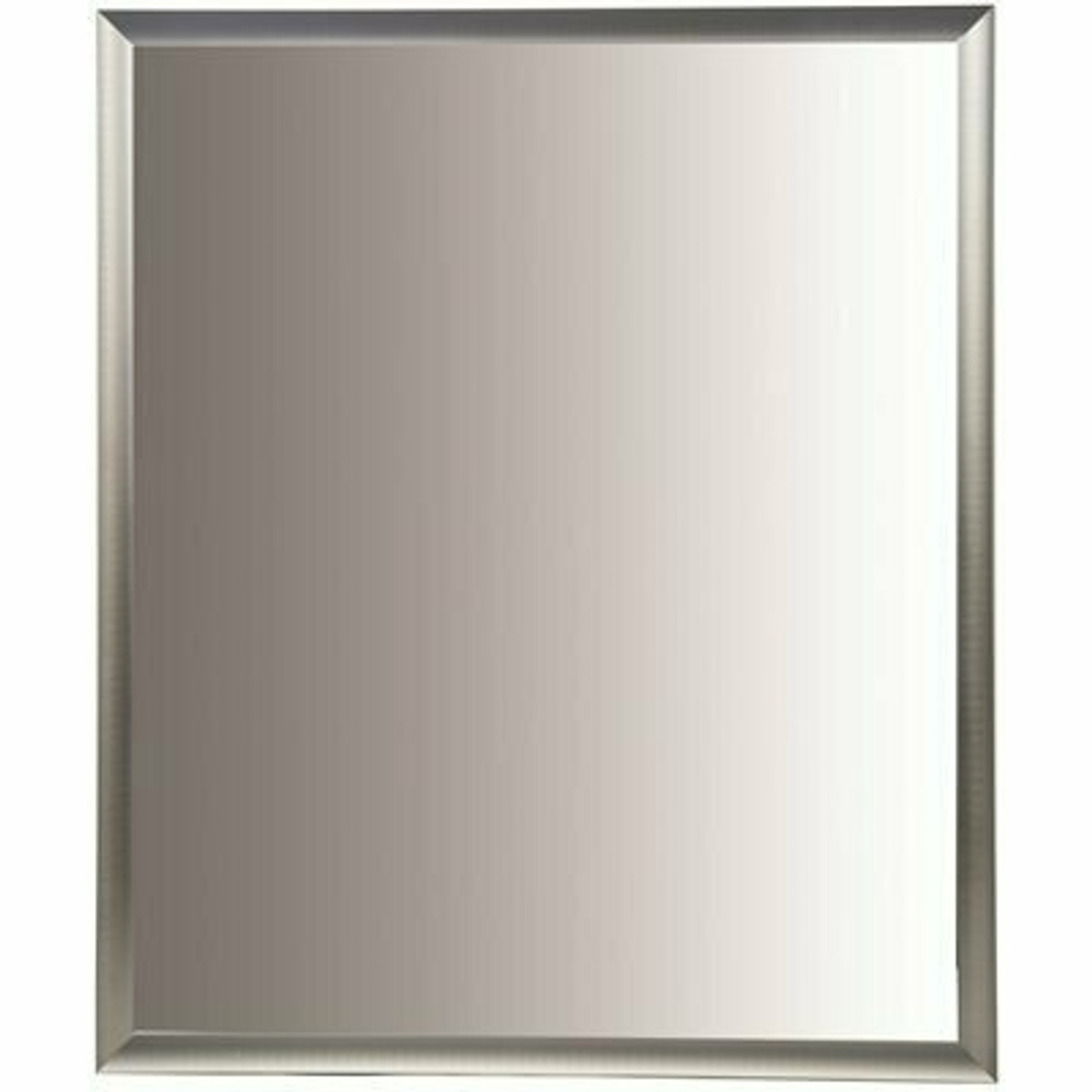 Pinnacle Rectangular Brushed Nickel Aluminum Vanity Wall Mirror - 3578055