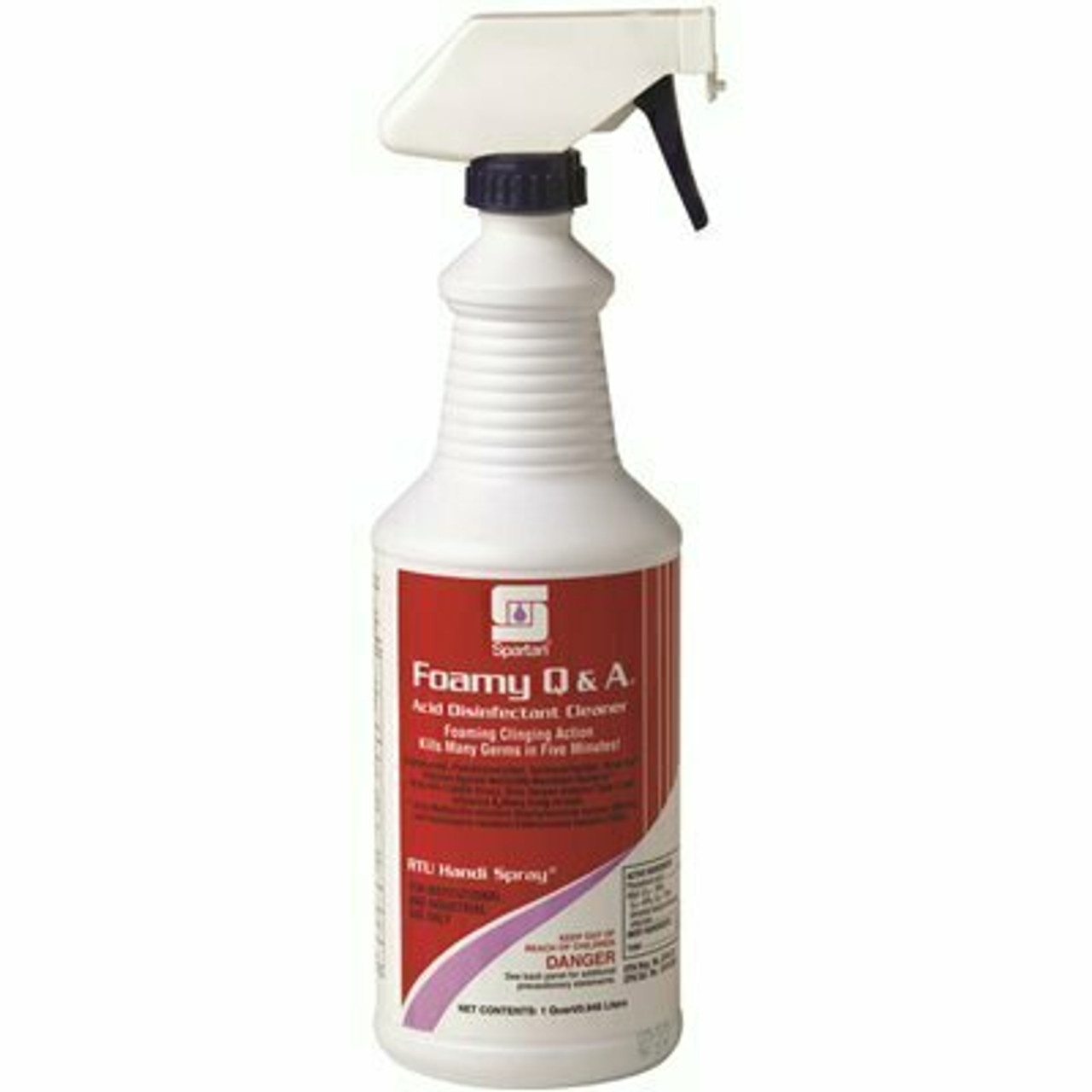 Spartan Ford Tox Foamy Q And A 1 Qt. Citrus Scent One Step Restroom Tile And Grout Cleaner/Disinfectant (12-Pack)