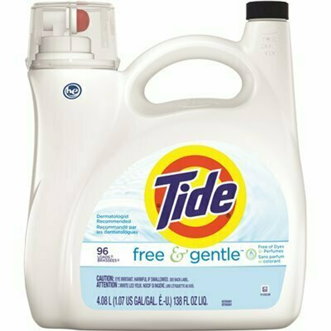 Tide 138 Oz. Free And Gentle He Liquid Laundry Detergent (96 Loads)