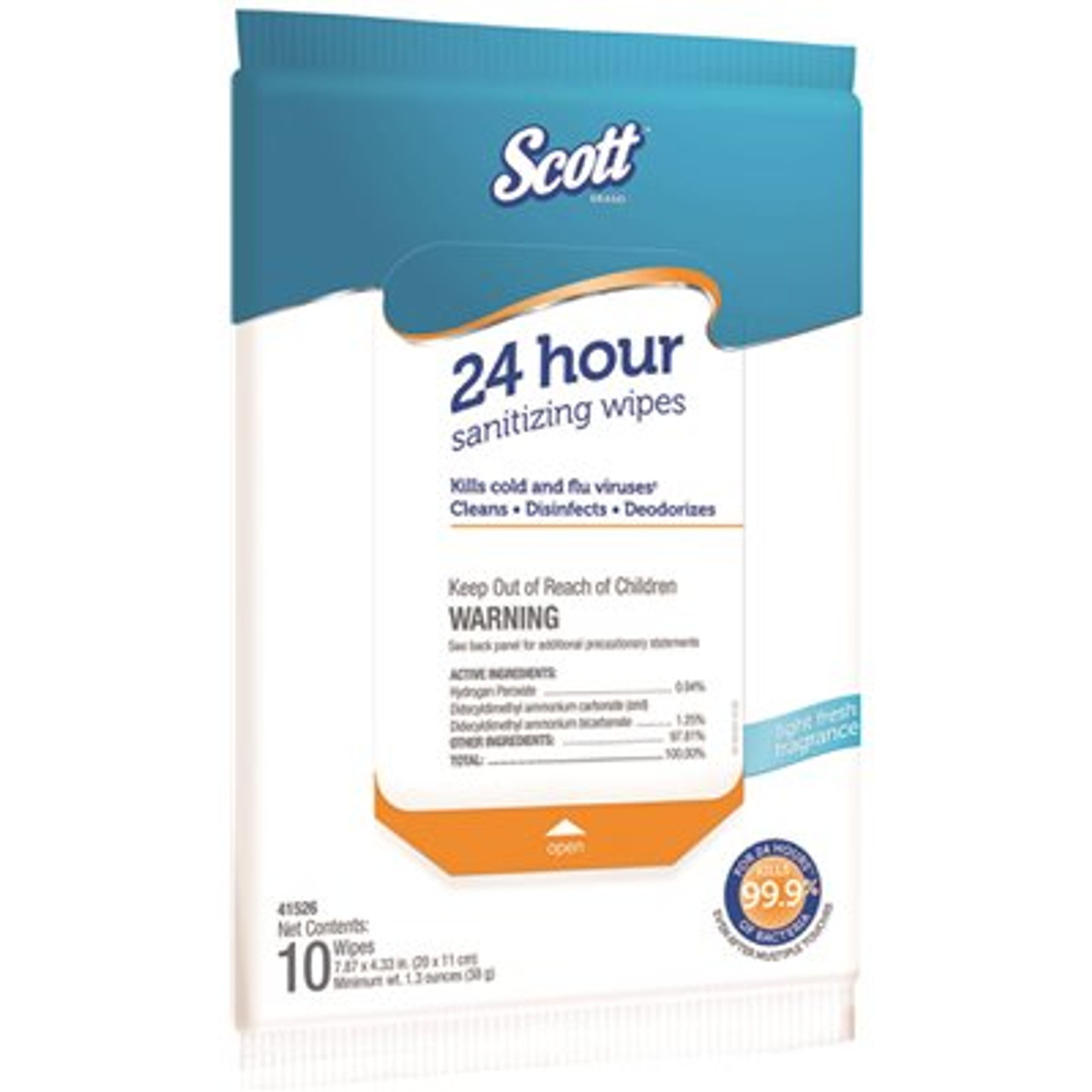Scott White 24-Hour Sanitizing Wipes Softpack (10-Pack)