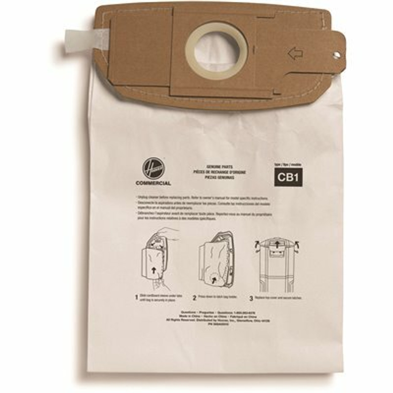 Hoover Type Cb1 Standard Filtration, Paper Vacuum Bag, For Ch34006 (10/Pack)