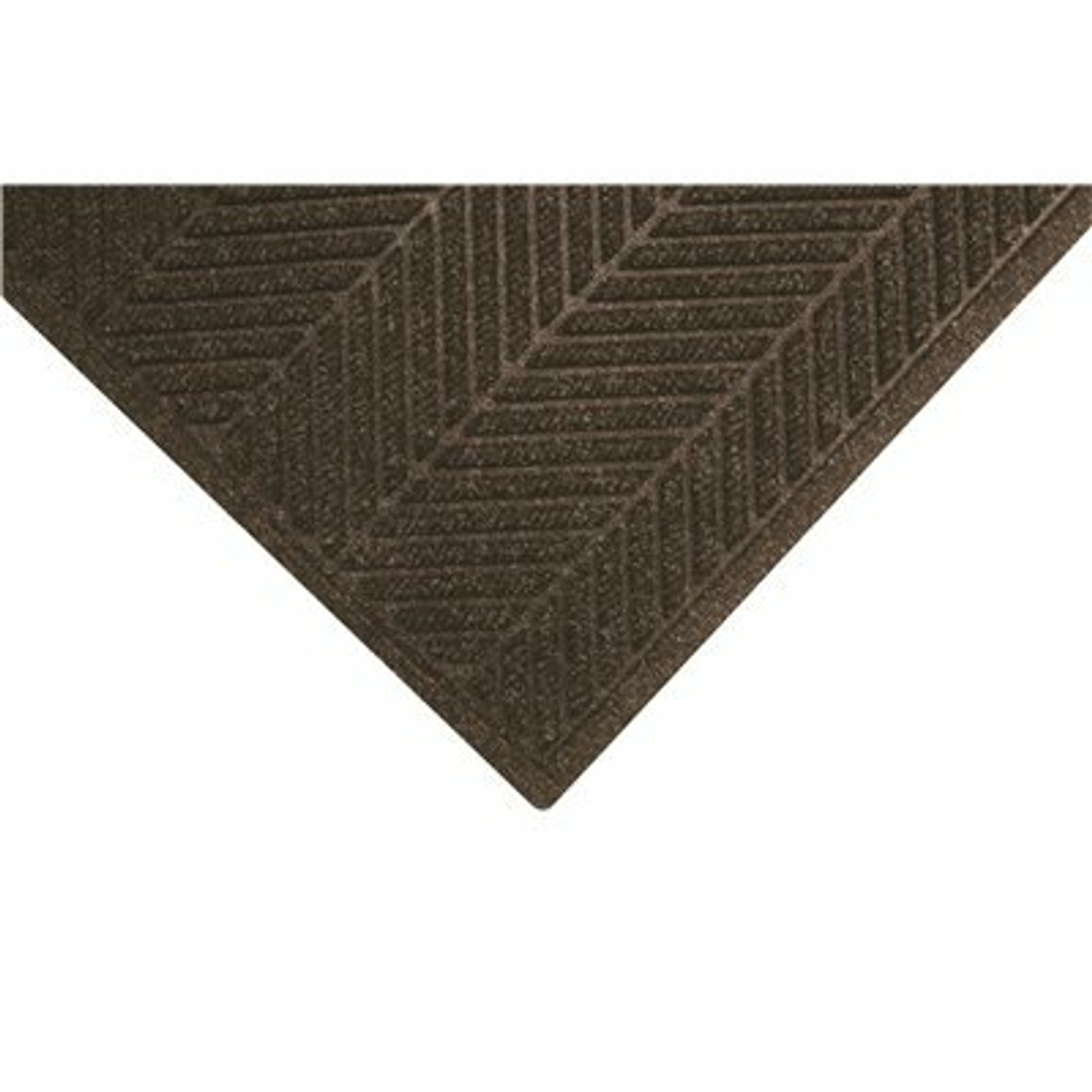 M+A Matting Waterhog Max Heringbone Fashion Chestnut Brown 118 in. x 35 in. Commercial Floor Mat