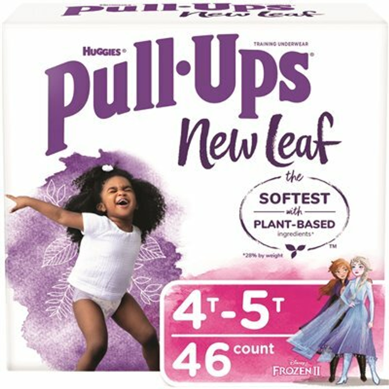 Huggies Pull-Ups New Leaf Girls' Potty Training Pants, 4T-5T, (46-Count)