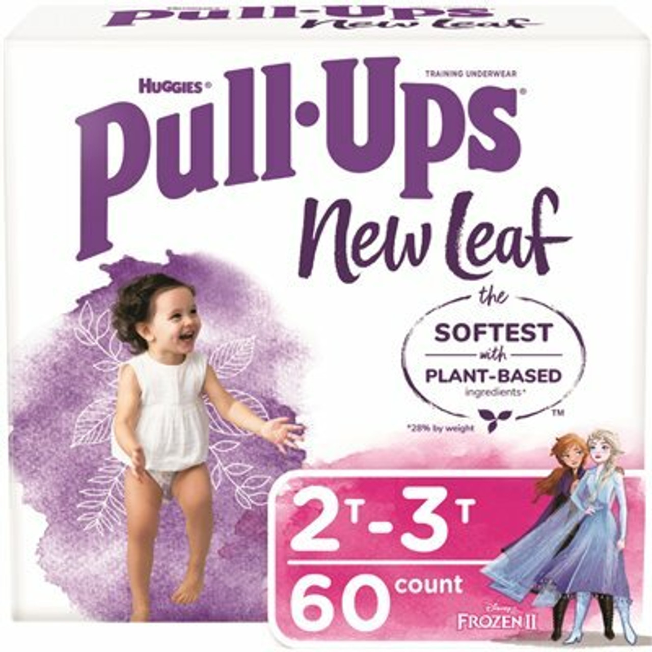 Huggies Pull-Ups New Leaf Girls' Potty Training Pants, 2T-3T (60-Count)