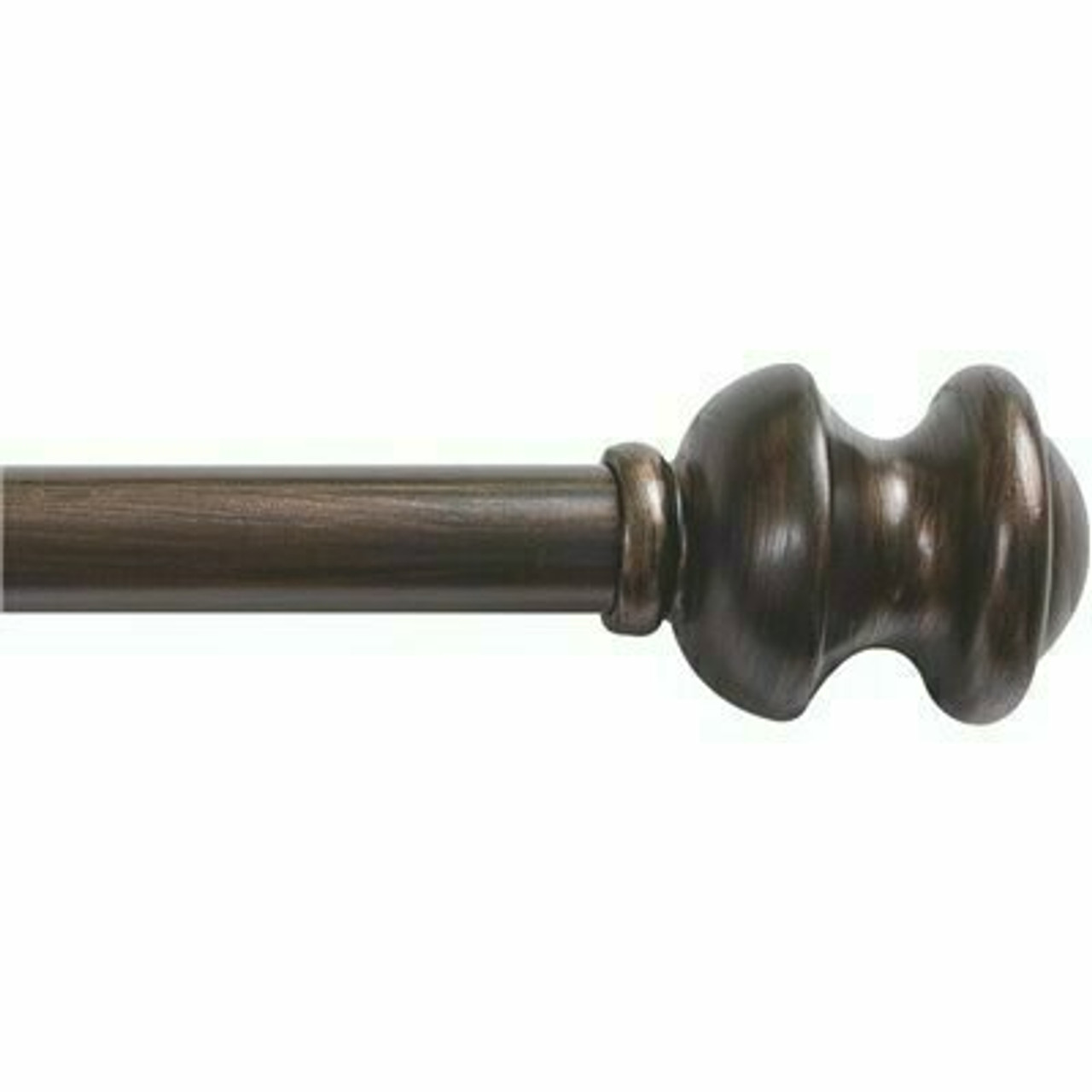 Kenney Kendall 28 In. - 48 In. Adjustable 5/8 Single Standard Decorative Window Curtain Rod In Antique Rust