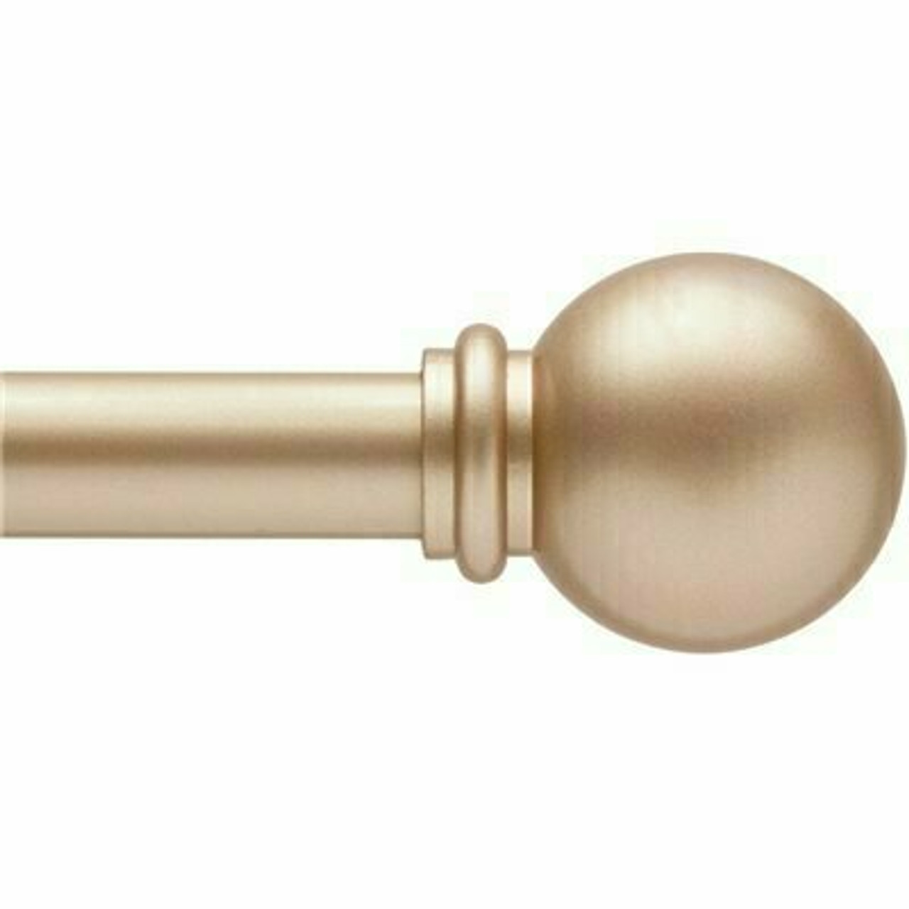 Kenney Chelsea 48 In. - 86 In. Adjustable 5/8 In. Single Standard Decorative Window Curtain Rod In Soft Brass