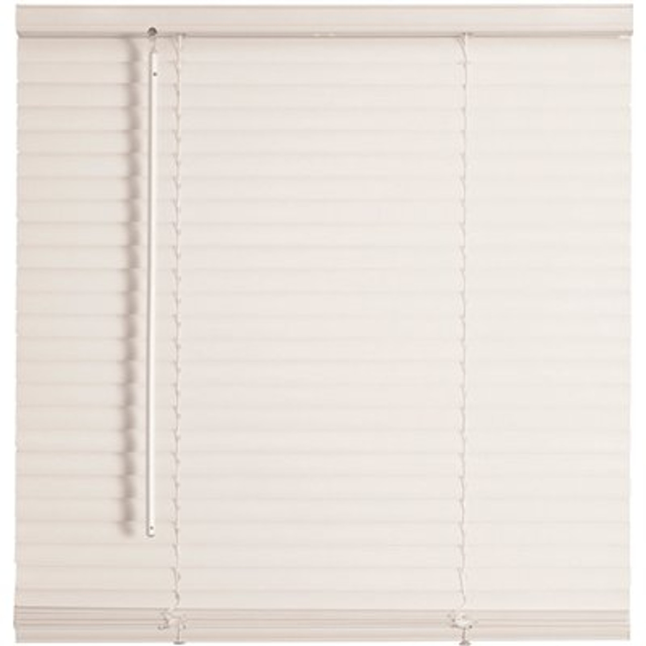 Champion Trutouch White Cordless Light Filtering Vinyl Mini Blinds With 1 In. Slats 72 In. W X 72 In. L