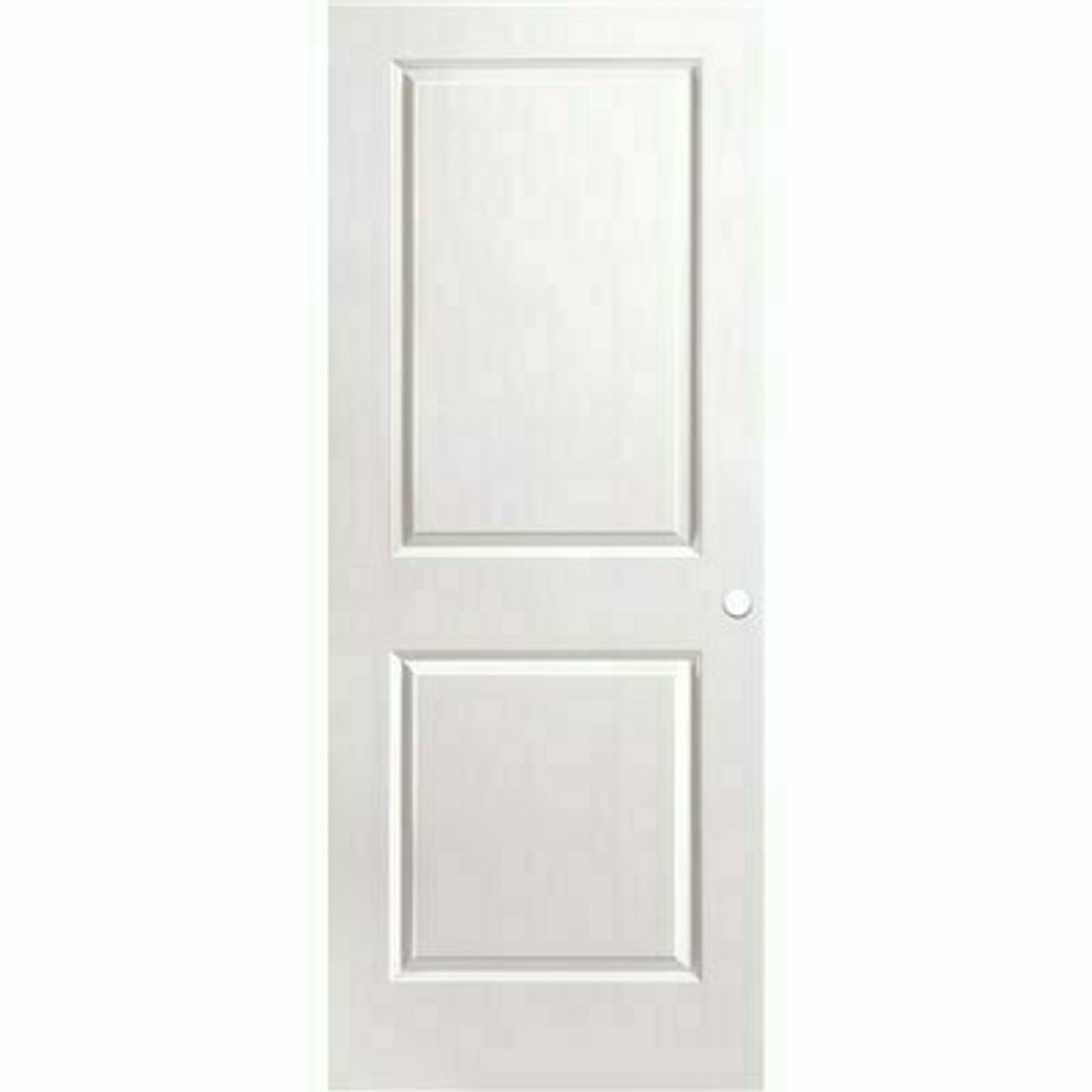 Masonite 32 In. X 80 In. Primed 2-Panel Square Hollow Core Composite Interior Door Slab With Bore