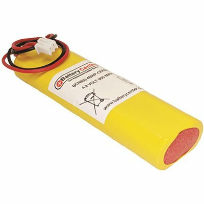 4.8 Volt 900 mAh Replacement Rechargeable Battery for the NIC0991/ANIC0991 Nickel Cadmium/NiCad Emergency Light