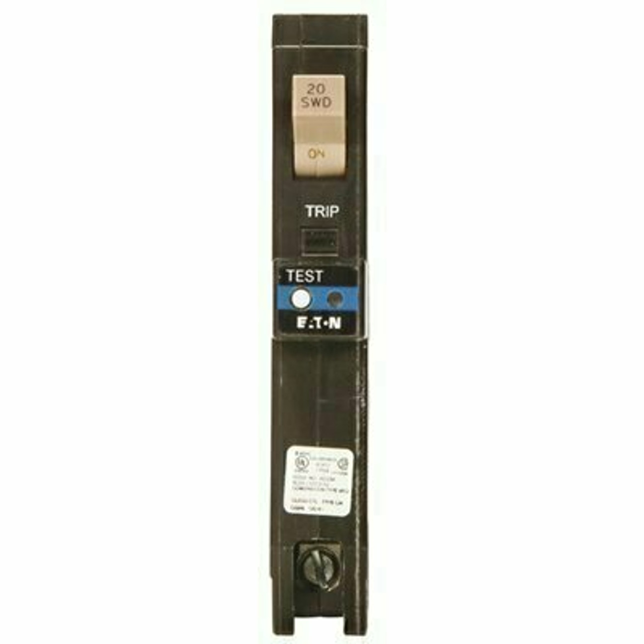 Eaton 20 Amp 1 Pole Type Ch Dual Purpose Arc Fault Ground Fault Plug On Neutral Circuit Breaker