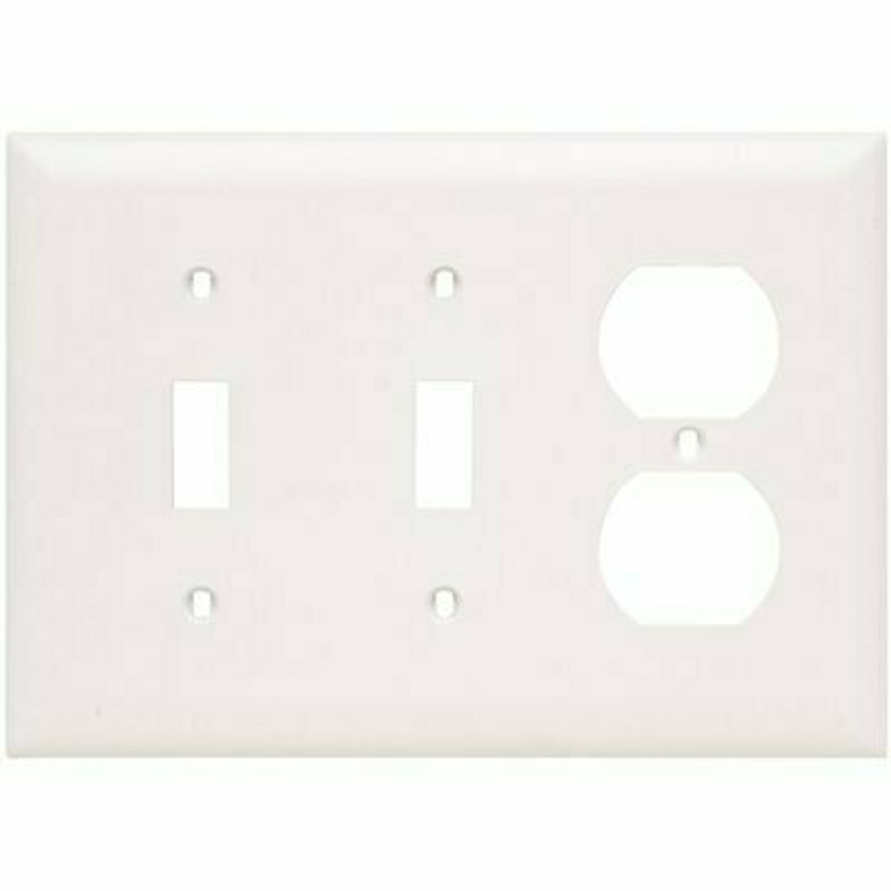 Legrand White 3-Gang 1-Toggle/1-Duplex Wall Plate (1-Pack)