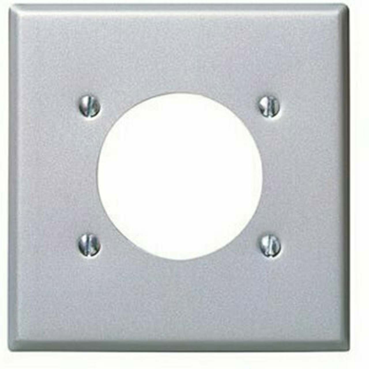 Leviton Stainless Steel 2-Gang Single Outlet Wall Plate (1-Pack)