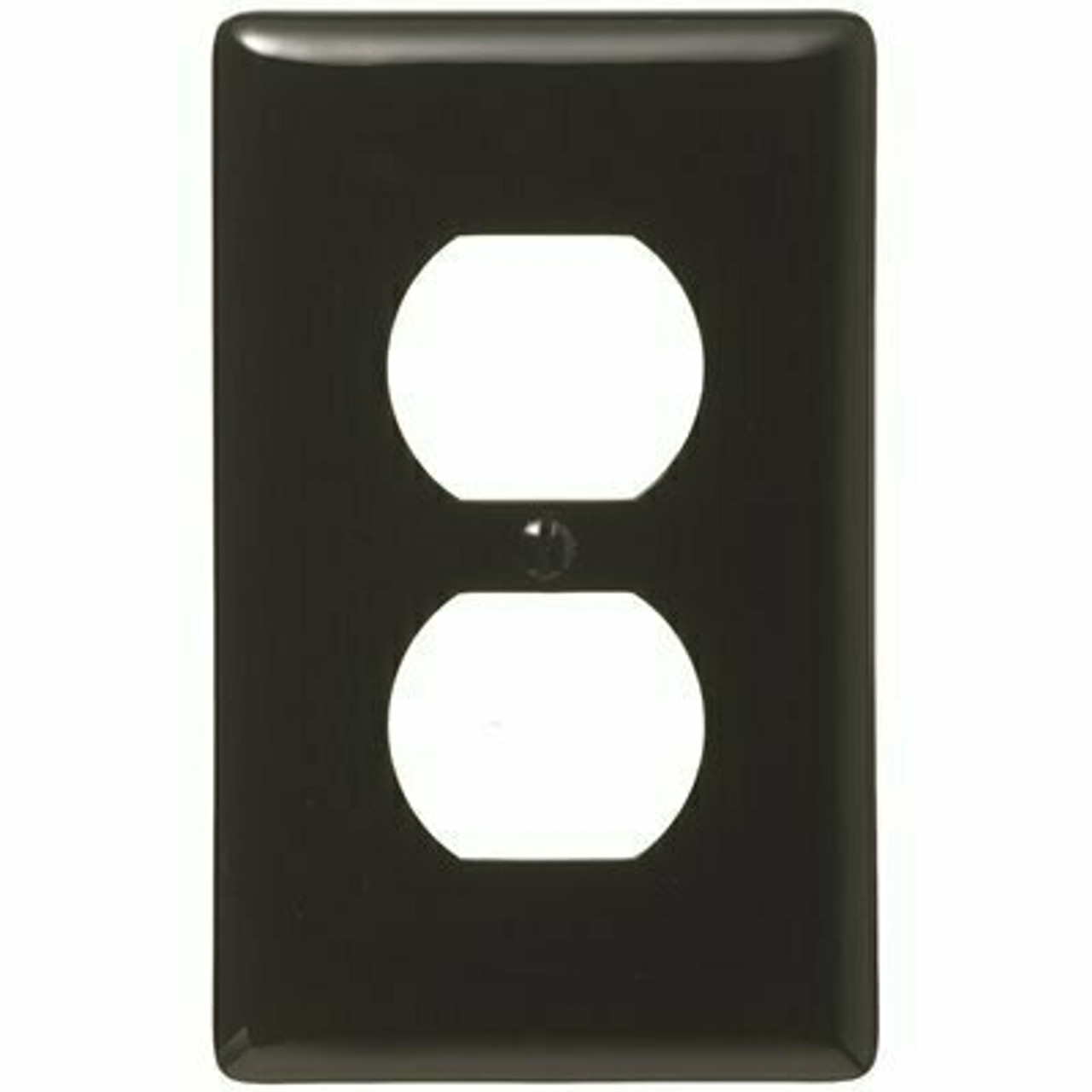 Hubbell Wiring 1-Gang Duplex Wall Plate - Black