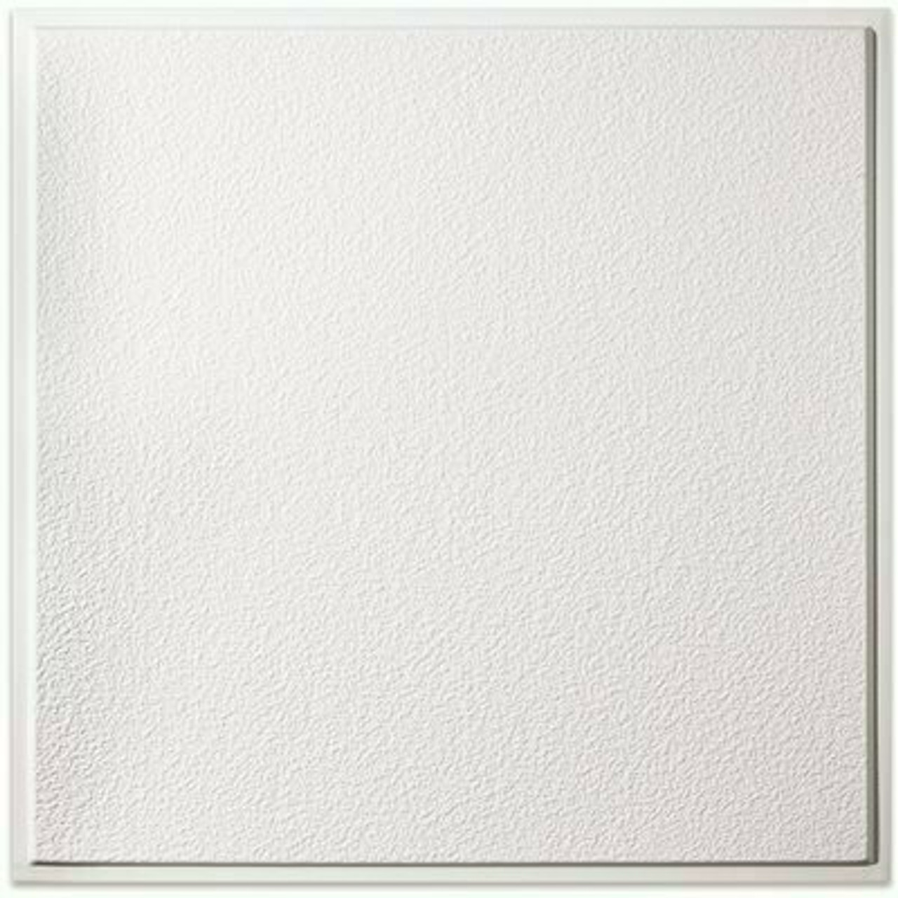 Genesis 23.75In. X 23.75In. Stucco Pro Revealed Edge Vinyl Lay In White Ceiling Tile (Case Of 12)