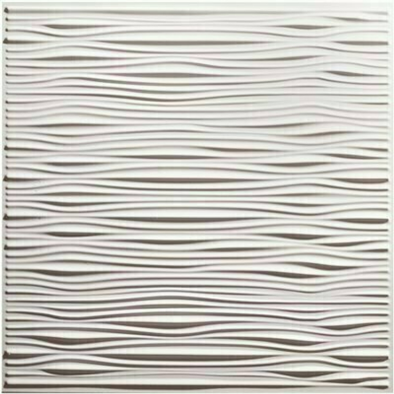 Genesis 23.75In. X 23.75In. Drifts Lay In Vinyl White Ceiling Tile (Case Of 12)