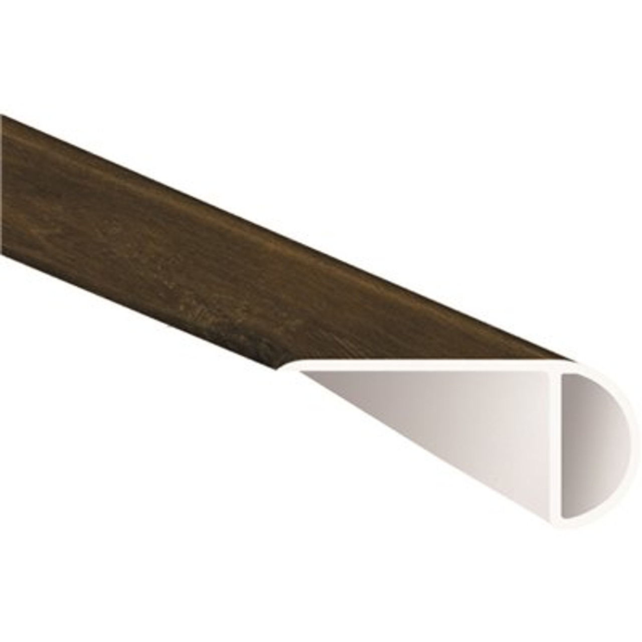 A&A Surfaces Aged Walnut 1 in. T x 2.23 in. W x 94 in. L Luxury Vinyl Overlapping Stair Nose Molding