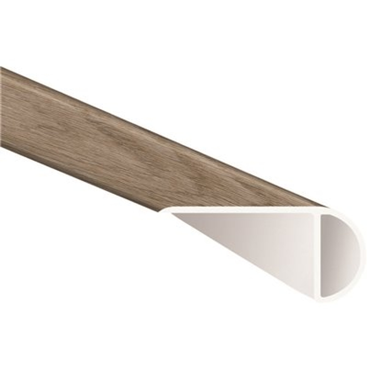 A&A Surfaces Mystic Gray 1 in. T x 2.23 in. W x 94 in. L Luxury Vinyl Overlapping Stair Nose Molding