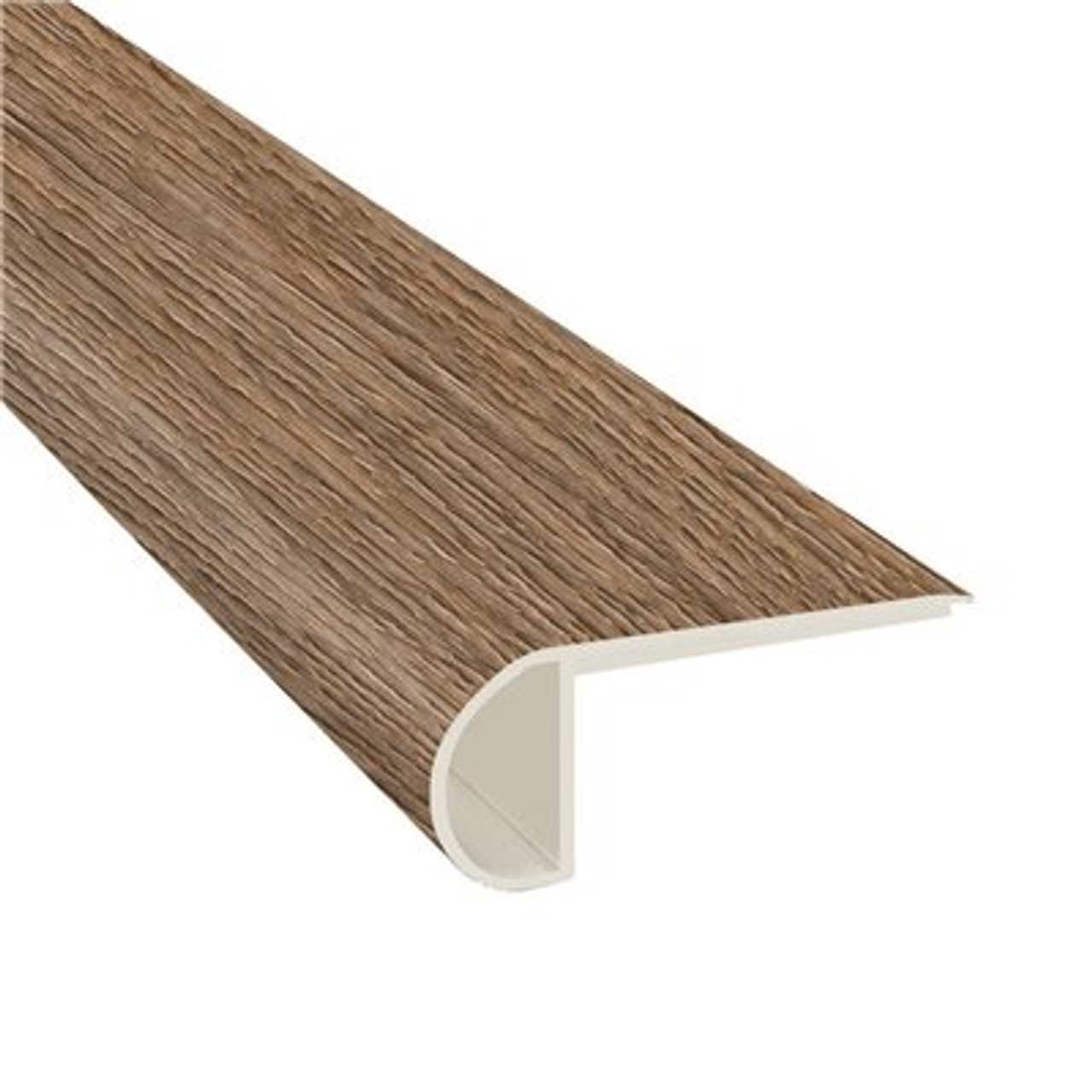 Edwards Oak-3/4 in. Thick x 2-3/4 in. Wide x 94 in. Length Luxury Vinyl Flush Stair Nose Molding