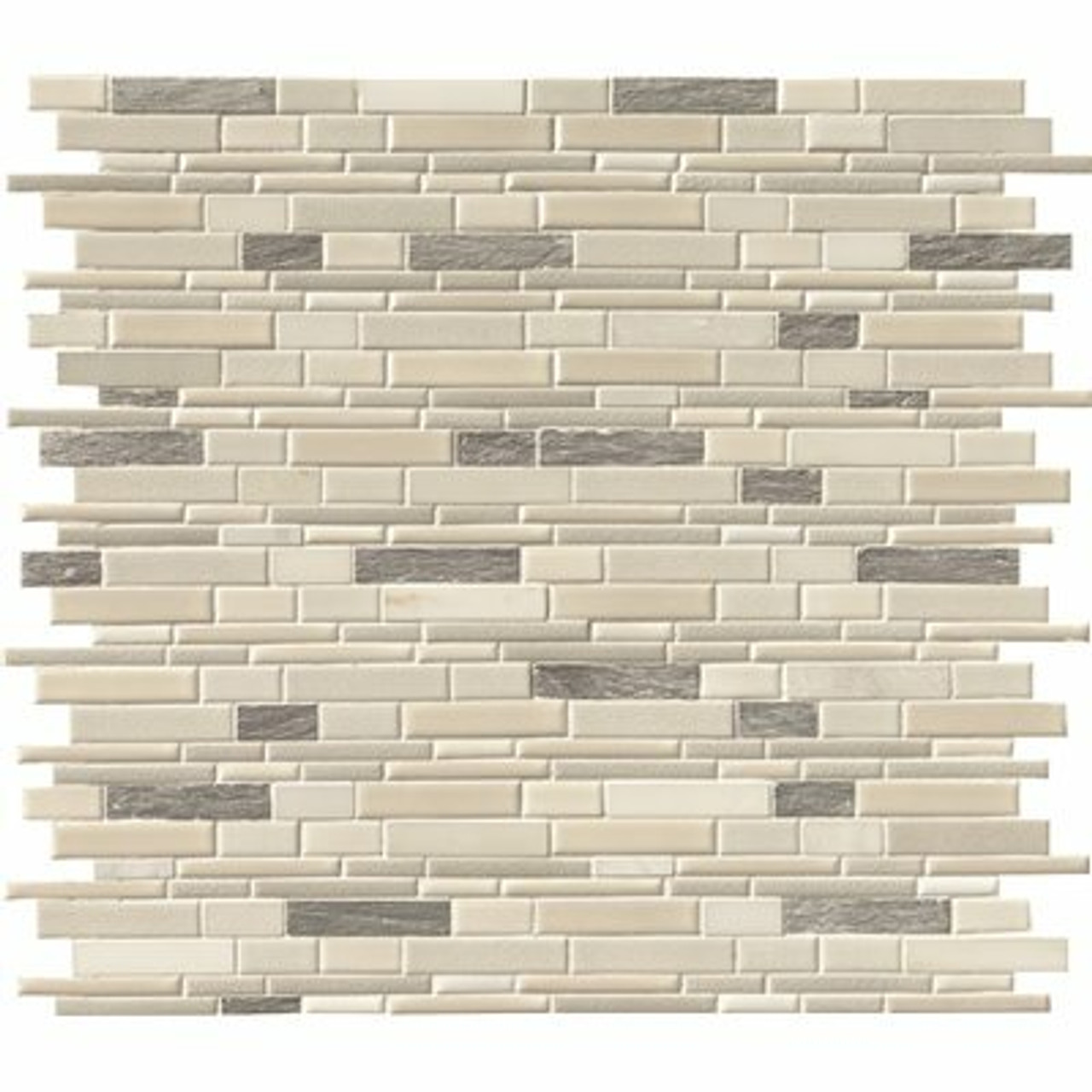Msi Everest 12 In. X 12 In. X 8 Mm Interlocking Mixed Porcelain And Stone Mosaic Tile (1 Sq. Ft.)