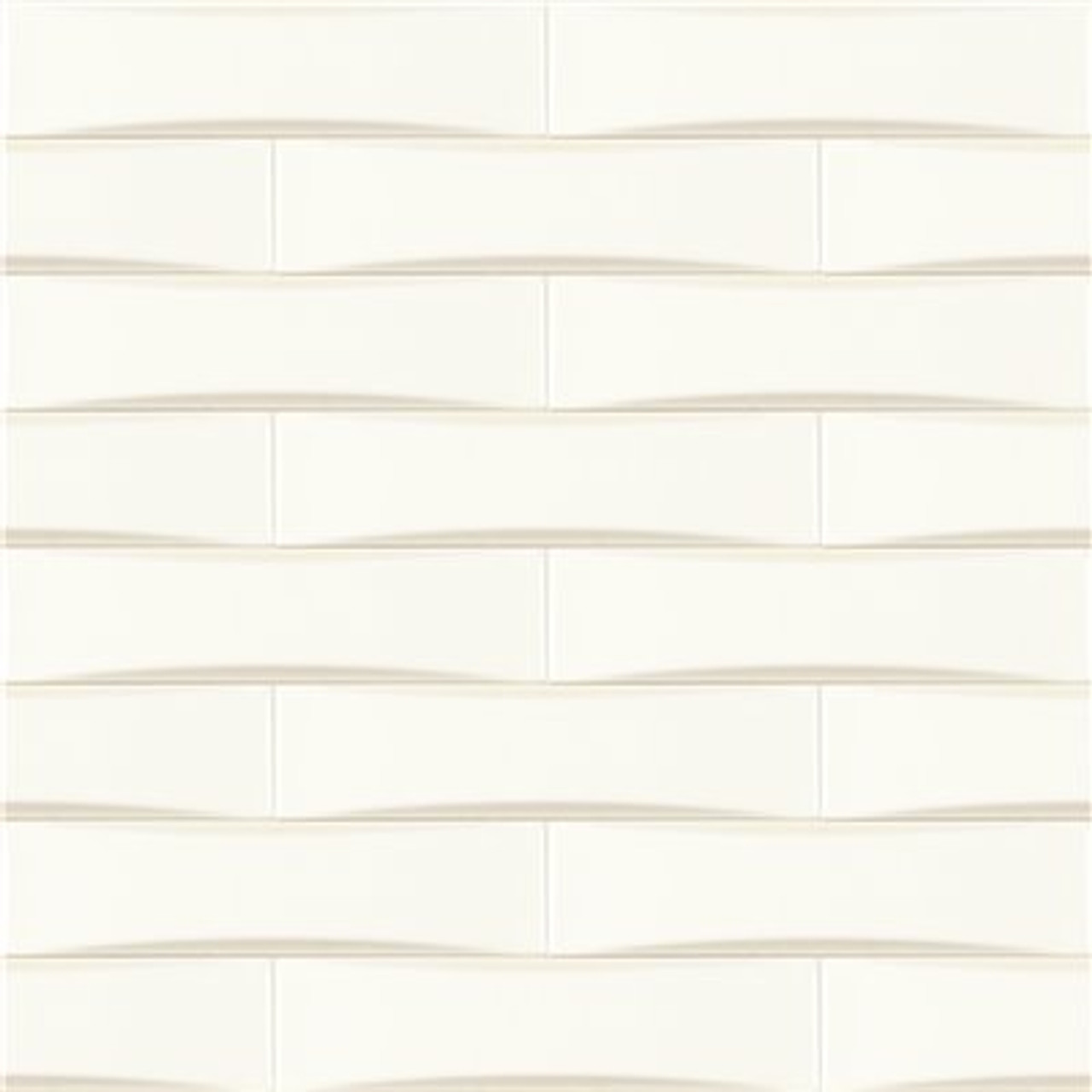 Msi Destiny Pearl Convex 2 In. X 8 In. Glossy Ceramic White Subway Tile ( 5.94 Sq. Ft./Case )