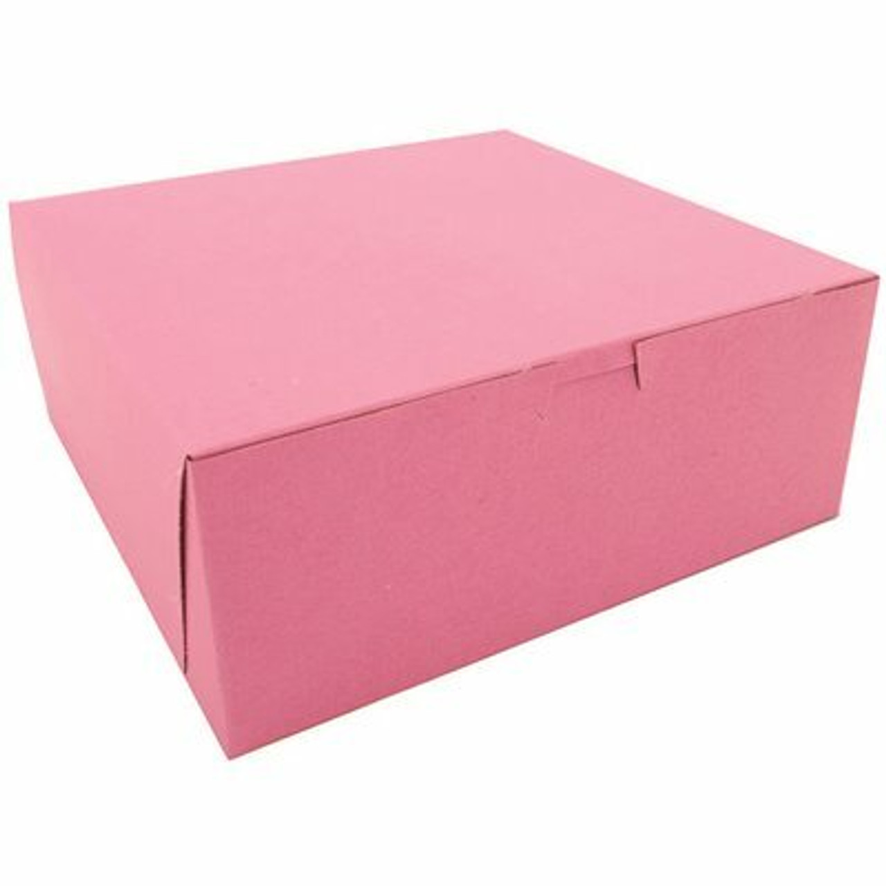 Southern Champion Tray Pink Non-Window Bakery Box 10 X 10 X 4" (100 Per Case)
