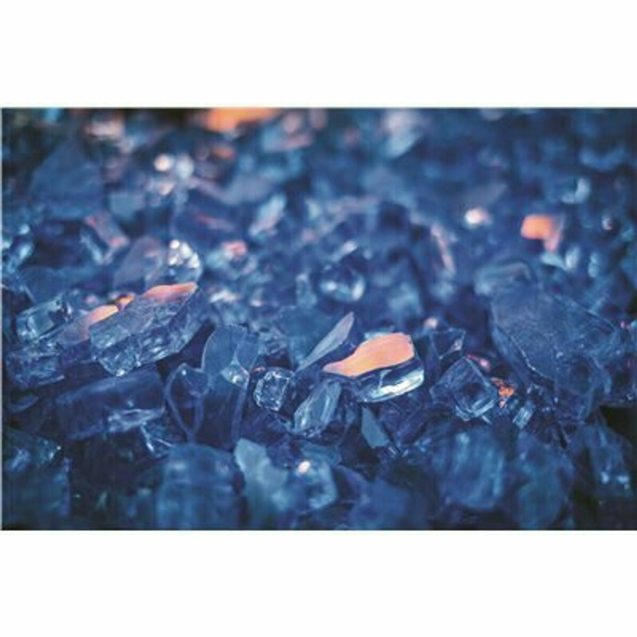 Pleasant Hearth 20 Lbs. Blue Tempered Glass Rocks