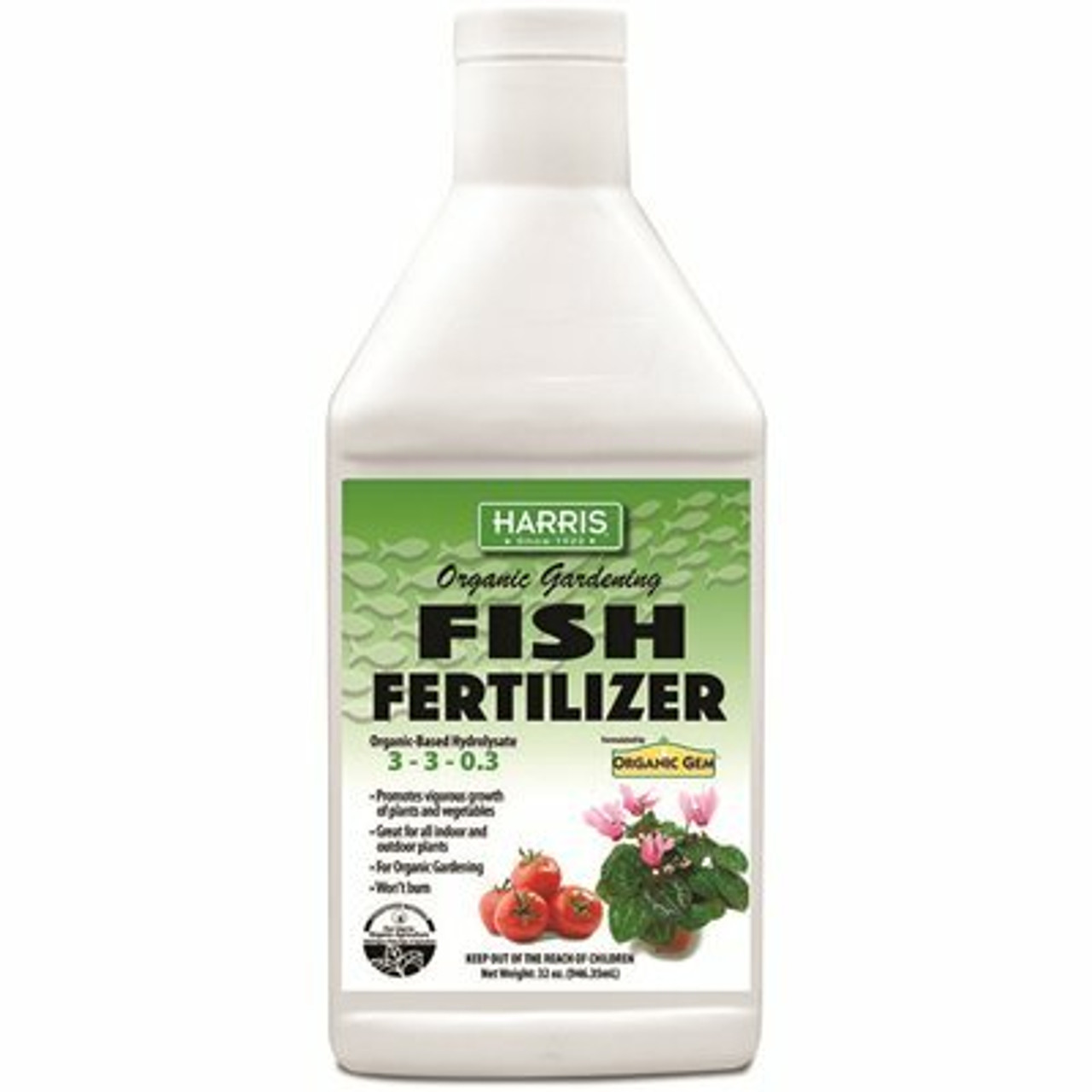 Harris 32 Oz. Organic Gardening Liquid Fish Fertilizer And Plant Food