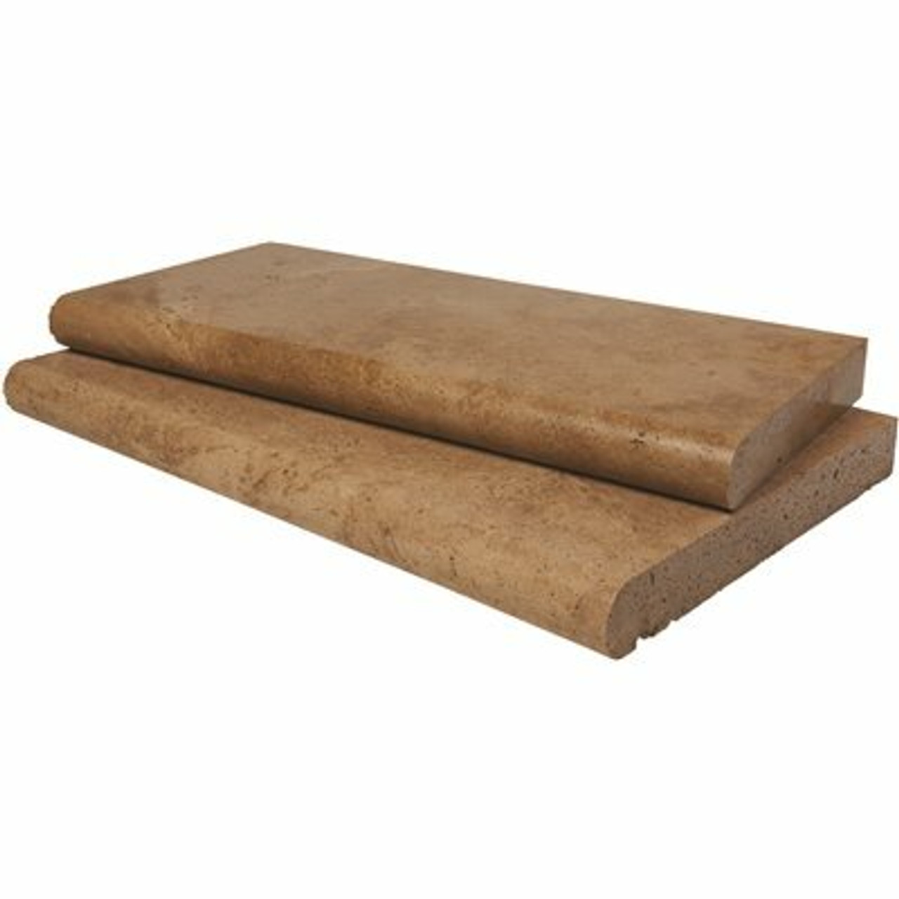 Msi Mediterranean Walnut 2 In. X 12 In. X 24 In. Brown Tan Travertine Pool Coping (15 Pieces/30 Sq. Ft./Pallet)