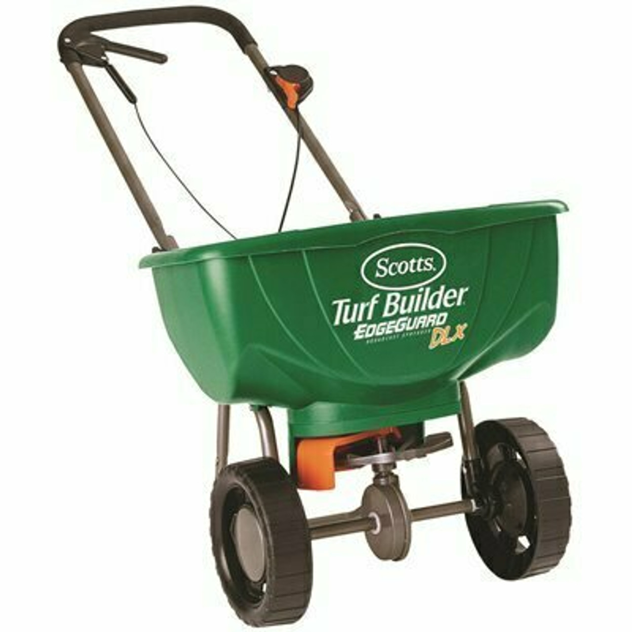 Scotts 15,000 Sq. Ft. Turf Builder Edgeguard Dlx Broadcast Spreader For Seed, Fertilizer, And Ice Melt