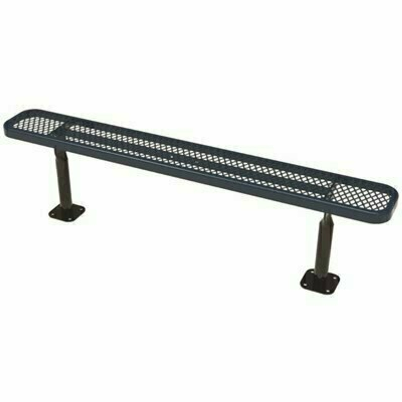 Everest 6 Ft. Ultra Blue Surface Mount Park Bench Without Back