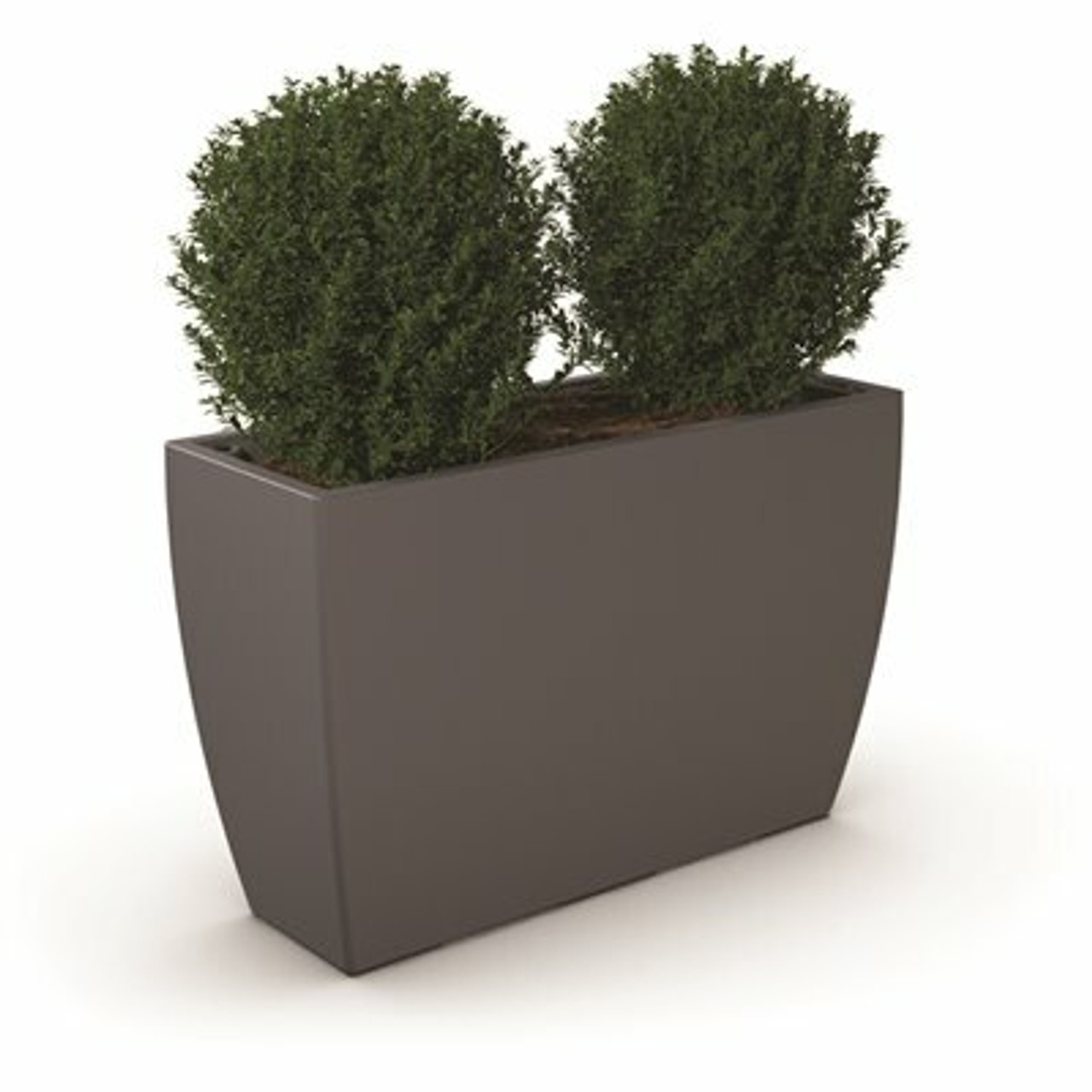 Mayne Graphite Grey Resin Kobi Trough Planter