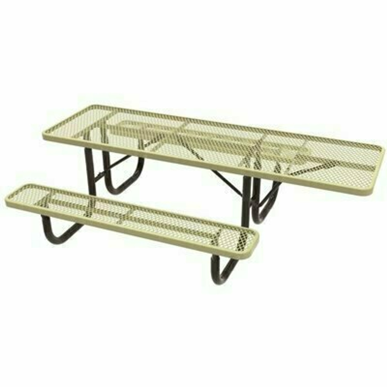 Everest 8 Ft. Beige Single-Sided Ada Heavy-Duty Picnic Table