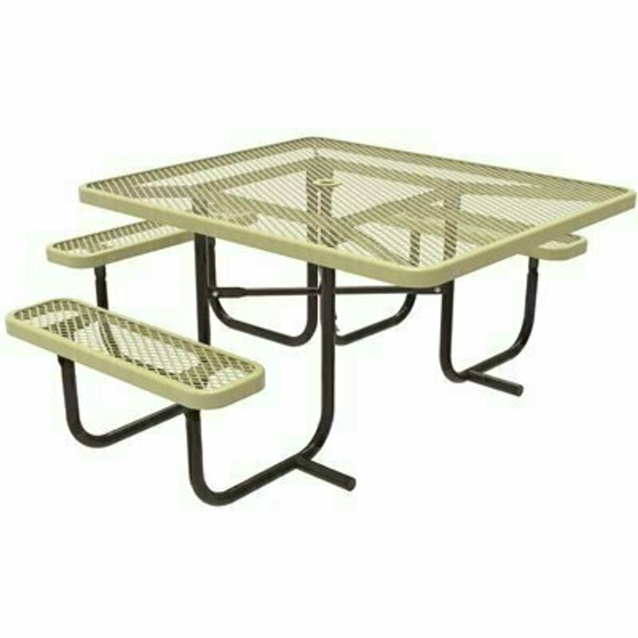 Everest 46 In. Beige Ada Square Picnic Table