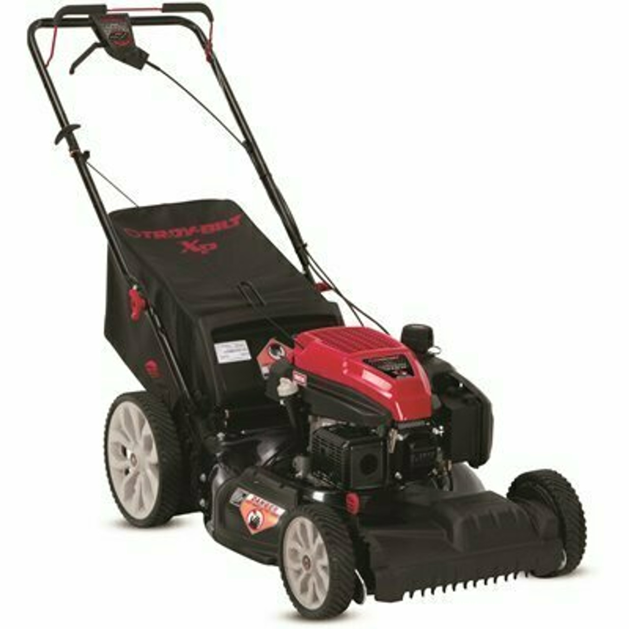 Troy-Bilt 21 In. 159Cc Check Don'T Change Engine 3-In-1 Gas Fwd Self Propelled Walk Behind Lawn Mower With High Rear Wheels