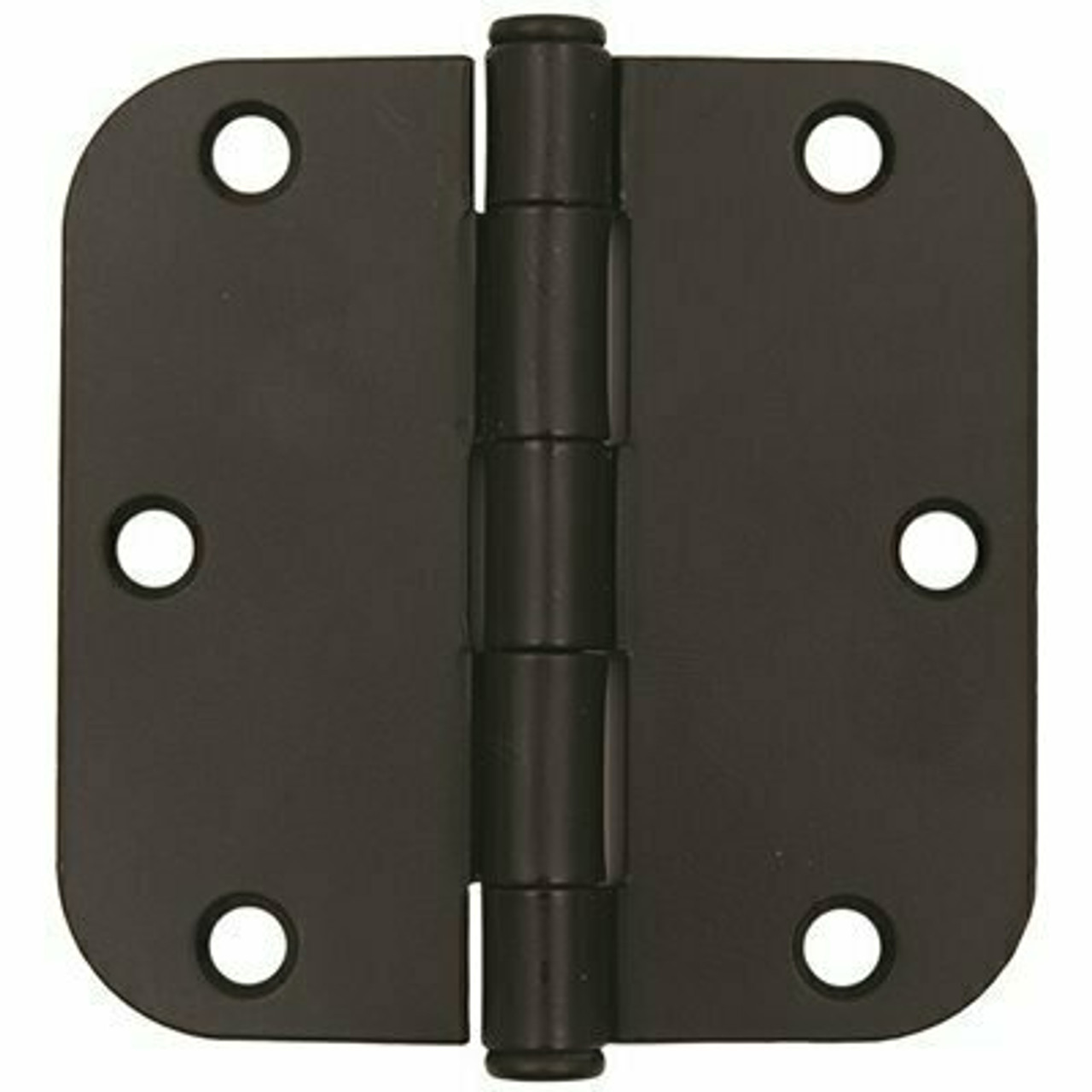 Everbilt 3-1/2 In. X 5/8 In. Radius Matte Black Door Hinge Value Pack (24-Pack)