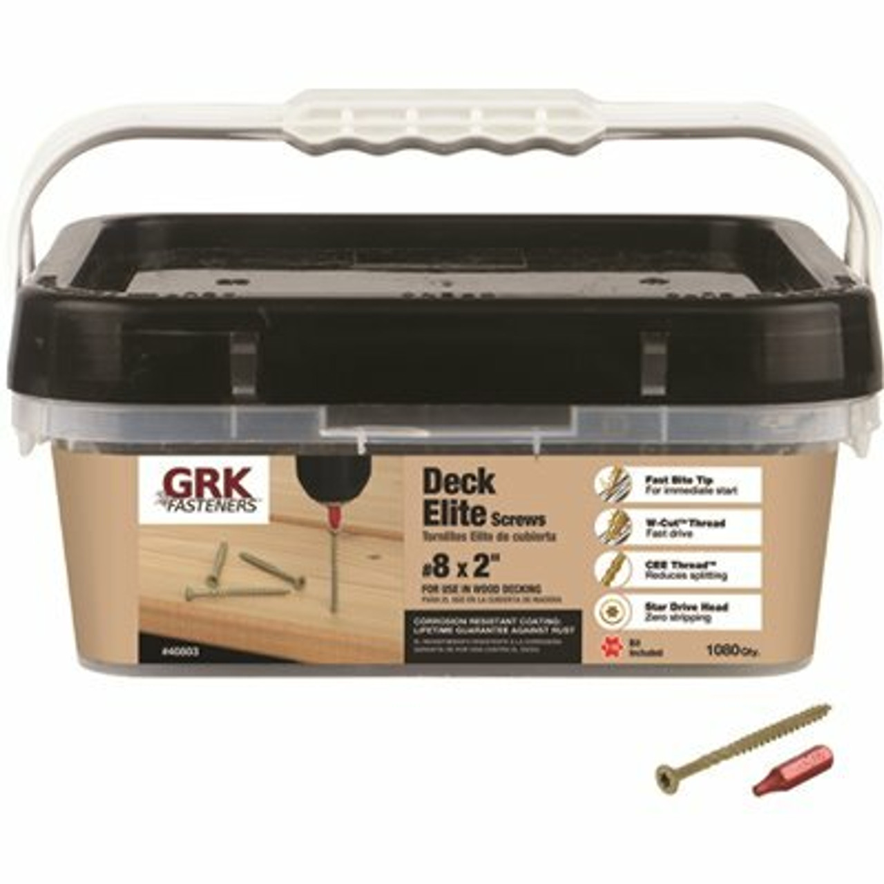 Grk #8 X 2 In. Star Drive Bugle Head Deck Elite Wood Deck Screw (1080-Pack)