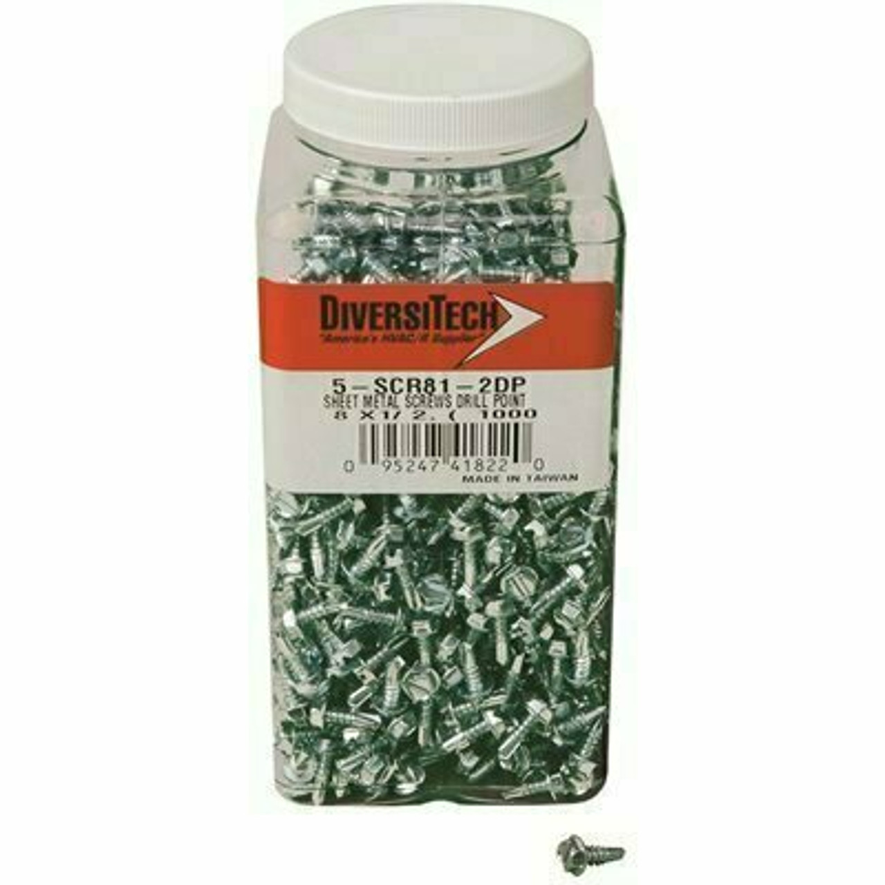 Diversitech 8 X 1/2 Drill Point Screws