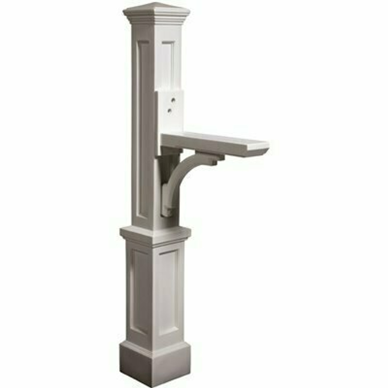 Mayne Newport Plus Plastic Mailbox Post, White