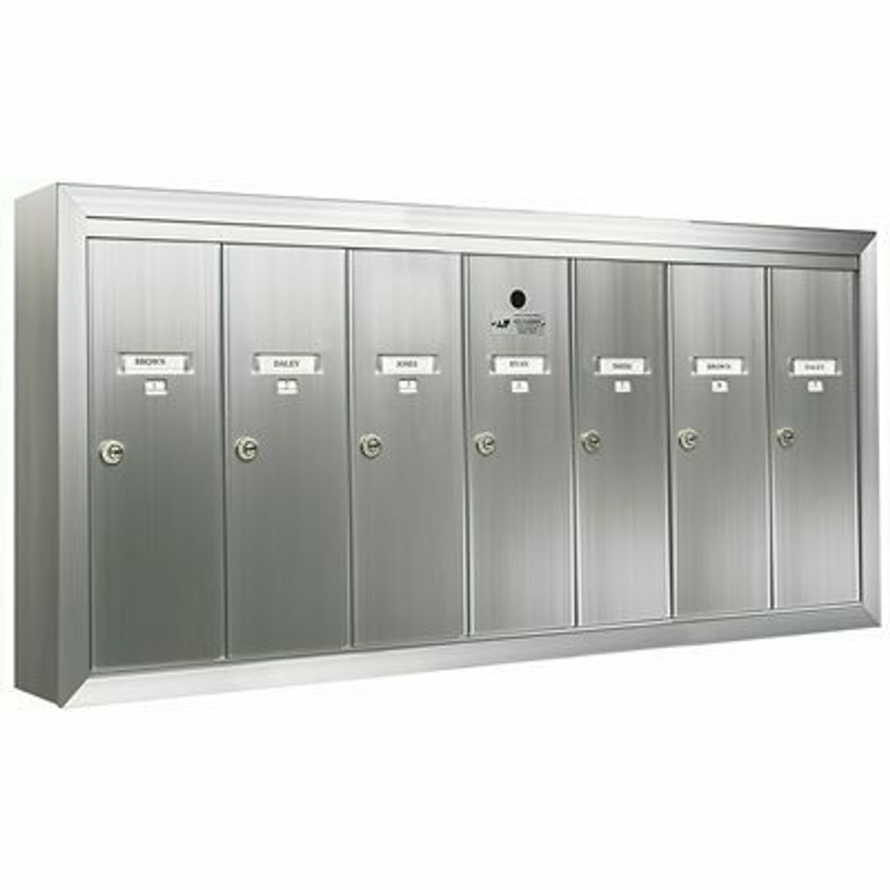 Florence 1250 Vertical Series 7-Compartment Aluminum Surface-Mount Mailbox