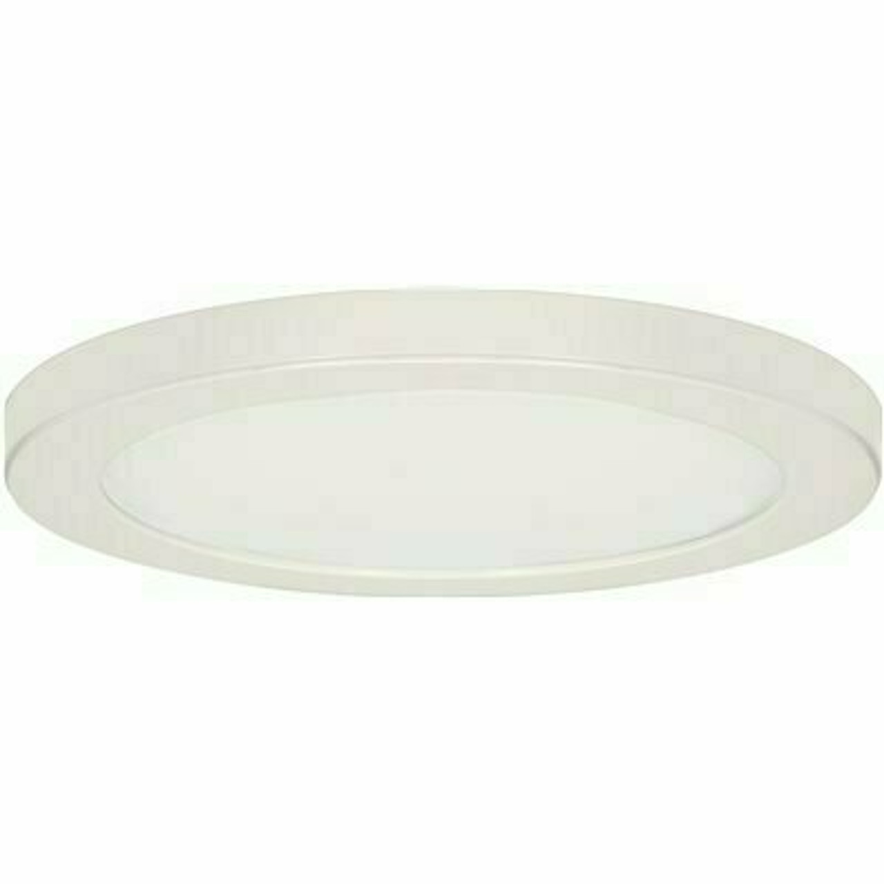 Satco 13 In. 25-Watt White Integrated Led Flush Mount