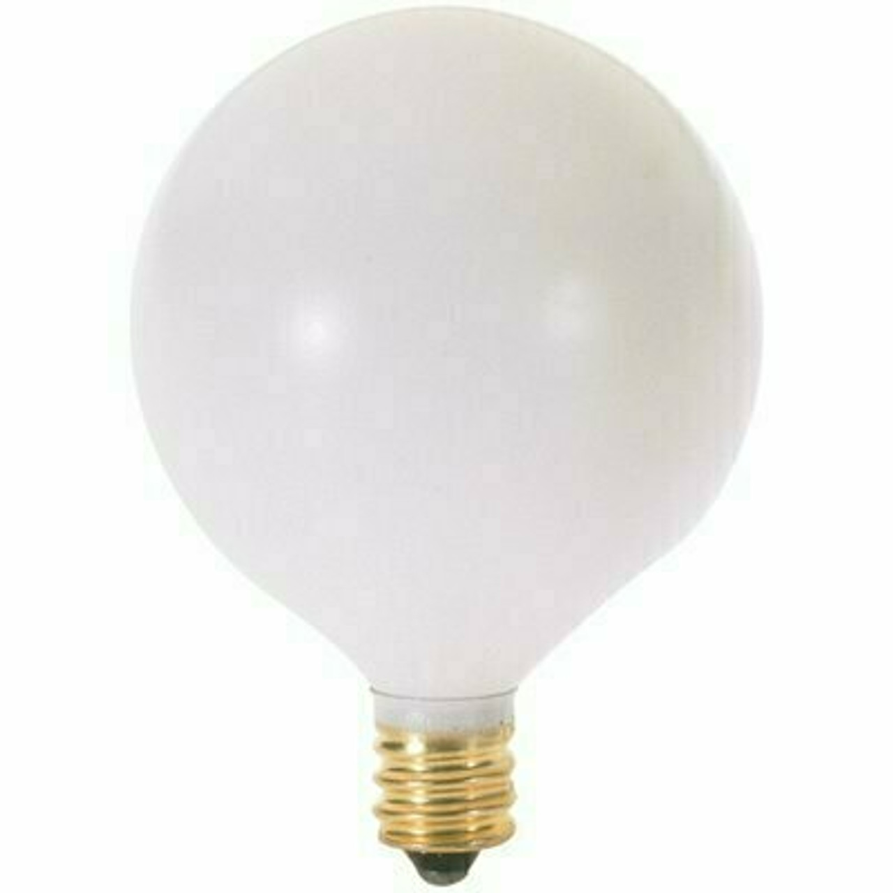 Satco 40-Watt G16.5 Candelabra Base Globe Dimmable Incandescent Light Bulb (25-Pack)